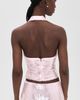 Runaway the Label Runaway the Label Adeluna Deep Plunge Halter Top Light Pink - 3