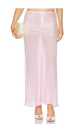 Runaway The Label Runaway The Label Adeluna Sheer Bottom Maxi Skirt