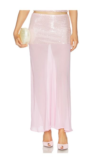 Runaway The Label Runaway The Label Adeluna Sheer Bottom Maxi Skirt