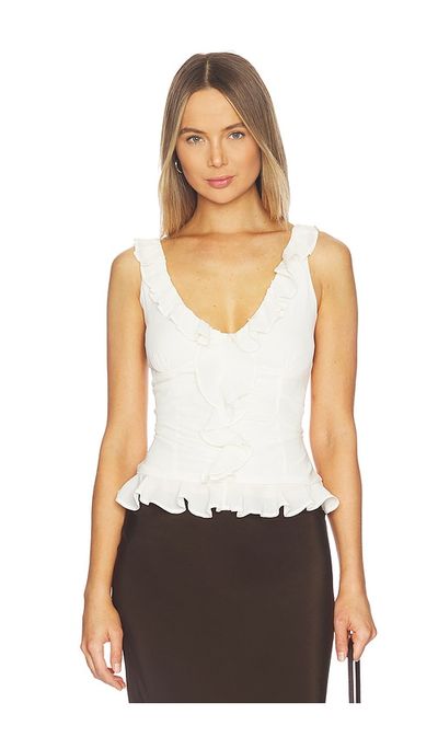 Runaway The Label Runaway The Label Alexina Sleeveless Ruffle Top