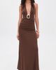 Runaway the Label Runaway the Label Arina Halter Maxi Dress Espresso - 2
