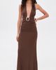 Runaway the Label Runaway the Label Arina Halter Maxi Dress Espresso - 5