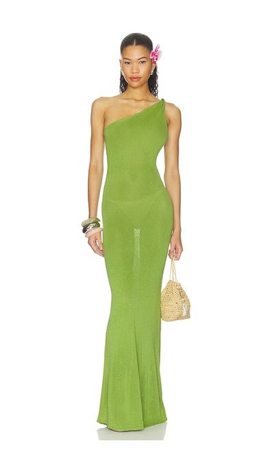 Runaway The Label Runaway The Label Diana Asymmetric Neck Maxi Dress