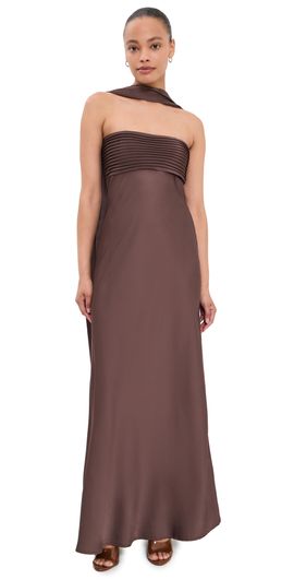 Runaway the Label Runaway the Label Elsa Maxi Dress Chocolate
