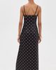 Runaway the Label Runaway the Label Emily Lace Trim Camisole Midi Dress Black/White Polka - 3
