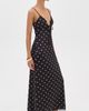 Runaway the Label Runaway the Label Emily Lace Trim Camisole Midi Dress Black/White Polka - 4