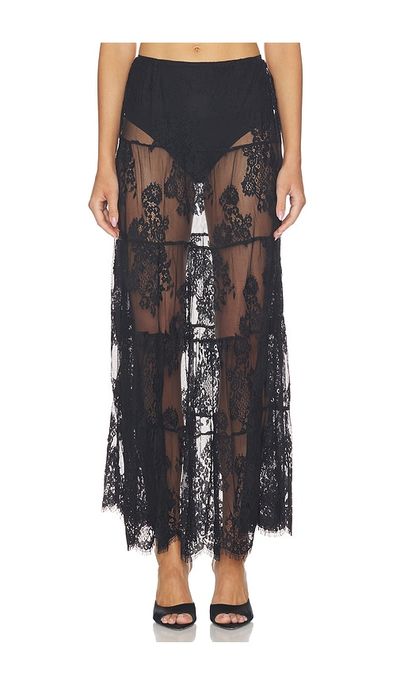 Runaway The Label Runaway The Label Enola Tiered Lace Maxi Skirt