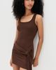 Runaway the Label Runaway the Label Felix Tie Front Mini Dress Espresso - 2