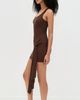 Runaway the Label Runaway the Label Felix Tie Front Mini Dress Espresso - 5