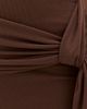 Runaway the Label Runaway the Label Felix Tie Front Mini Dress Espresso - 6