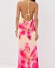 Runaway the Label Runaway the Label Juliana Cowl High Slit Maxi Dress Pink Lily - 3