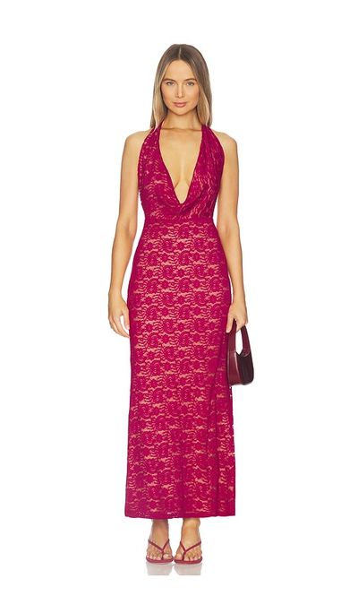 Runaway The Label Runaway The Label Kylo Plunge Cowl Maxi Dress