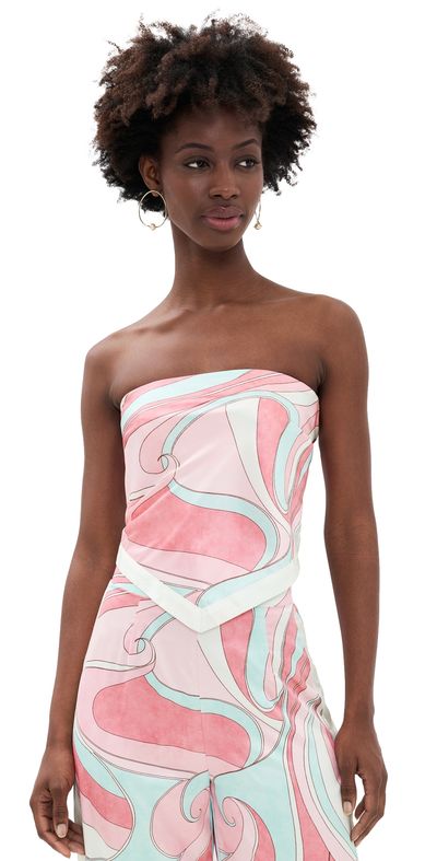 Runaway the Label Runaway the Label Milani Satin Scarf Top Camino Pink