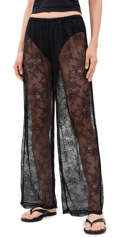 Runaway the Label Runaway the Label Moda Straight Lace Pants Black