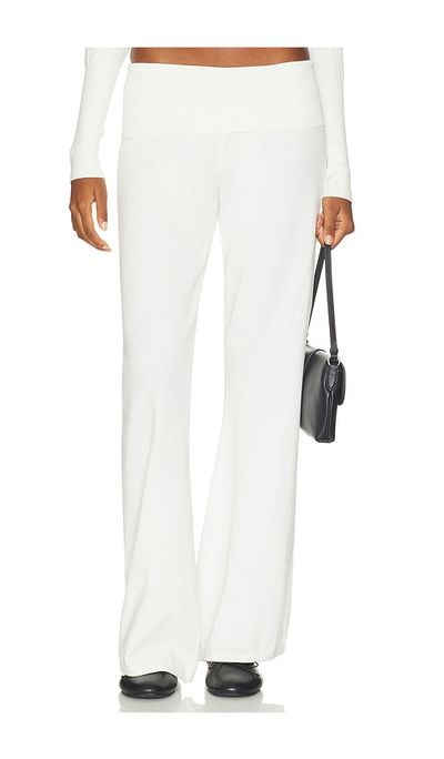 Runaway The Label Runaway The Label Monisha Foldover Flare Knit Pant