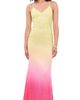 Runaway the Label Runaway the Label Niyah Maxi Dress Pink/Lemon Ombre - 1