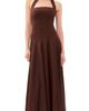 Runaway the Label Runaway the Label Odina Maxi Dress Chocolate - 1