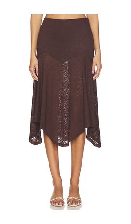 Runaway The Label Runaway The Label Roxelle Handkerchief Midi Skirt