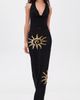 Runaway the Label Runaway the Label Yasmina Plunge Cowl Knit Maxi Dress Black - 2