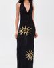 Runaway the Label Runaway the Label Yasmina Plunge Cowl Knit Maxi Dress Black - 5