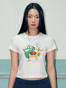 runningHIGH DESSERT CROP H/S TEE [WHITE]