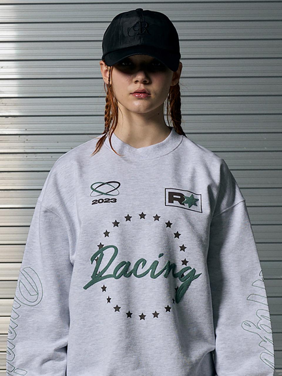 runningHIGH MOTOR CYCLE SWEAT SHIRT [LIGHT GREY]
