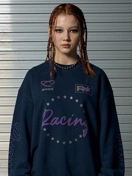 runningHIGH MOTOR CYCLE SWEAT SHIRT [NAVY]