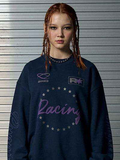runningHIGH MOTOR CYCLE SWEAT SHIRT [NAVY]