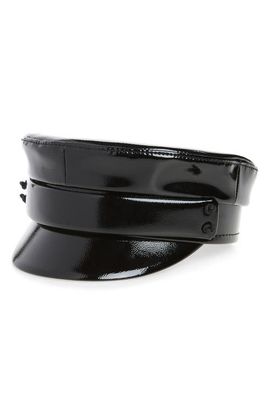 Ruslan Baginskiy Ruslan Baginskiy Belted Patent Baker Boy Cap