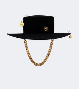 Ruslan Baginskiy Ruslan Baginskiy Chain-detail wool felt fedora