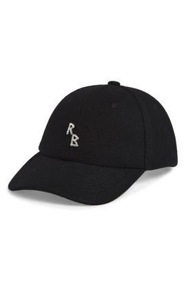 Ruslan Baginskiy Ruslan Baginskiy Crystal Embellished Wool Adjustable Baseball Cap