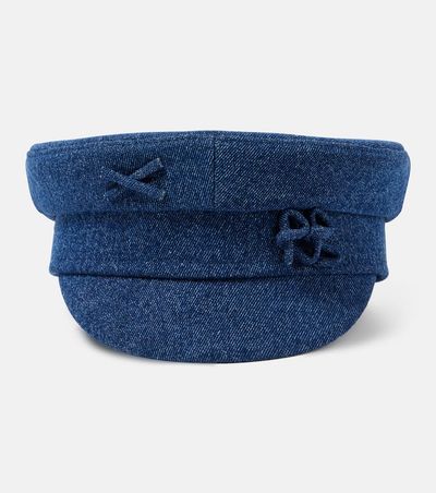 Ruslan Baginskiy Ruslan Baginskiy Embellished denim newsboy cap