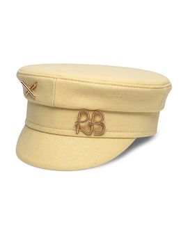 Ruslan Baginskiy Ruslan Baginskiy Embellished Yellow Baker Boy Cap