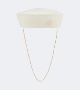 Ruslan Baginskiy Ruslan Baginskiy Faux-pearl straw hat