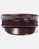 Ruslan Baginskiy Ruslan Baginskiy Faux leather newsboy cap - 1