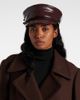 Ruslan Baginskiy Ruslan Baginskiy Faux leather newsboy cap - 2