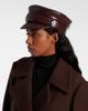 Ruslan Baginskiy Ruslan Baginskiy Faux leather newsboy cap - 3