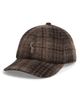 Ruslan Baginskiy Ruslan Baginskiy Hand Embroidered Check Wool Adjustable Baseball Cap - 1
