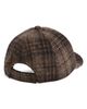 Ruslan Baginskiy Ruslan Baginskiy Hand Embroidered Check Wool Adjustable Baseball Cap - 2