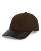 Ruslan Baginskiy Ruslan Baginskiy Hand Embroidered Wool Blend & Faux Leather Adjustable Baseball Cap - 1