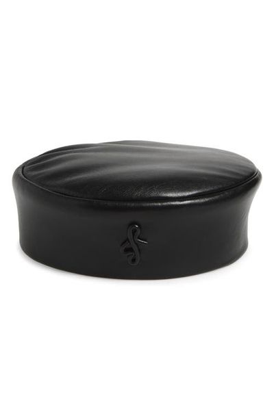Ruslan Baginskiy Ruslan Baginskiy Leather Pillbox Hat