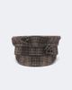 Ruslan Baginskiy Ruslan Baginskiy Logo checked wool newsboy cap - 1