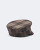 Ruslan Baginskiy Ruslan Baginskiy Logo checked wool newsboy cap - 4