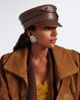 Ruslan Baginskiy Ruslan Baginskiy Logo leather newsboy cap - 2