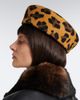 Ruslan Baginskiy Ruslan Baginskiy Logo wool leopard-print hat - 5