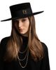 Ruslan Baginskiy Ruslan Baginskiy Monogram Embellished Canotier Hat - 2