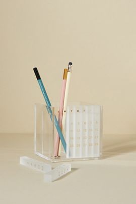 Russell + Hazel Acrylic Monthly Calendar & Pen Organizer