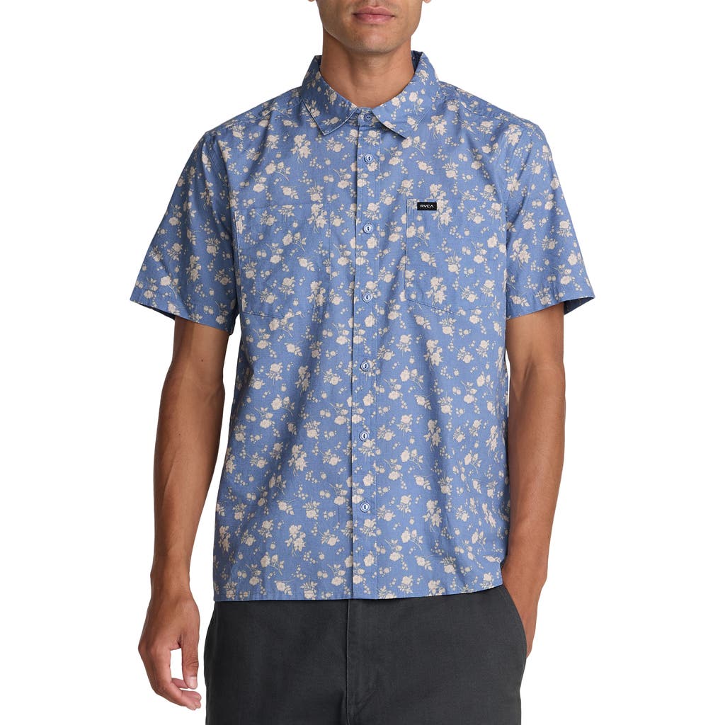 RVCA RVCA Breezy Floral Short Sleeve Button-Up Shirt
