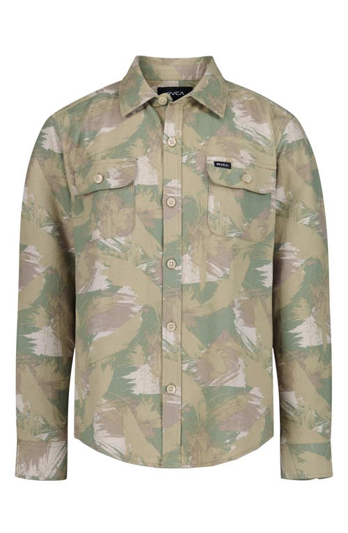 RVCA RVCA Kids' Camo Flannel Button-Up Shirt