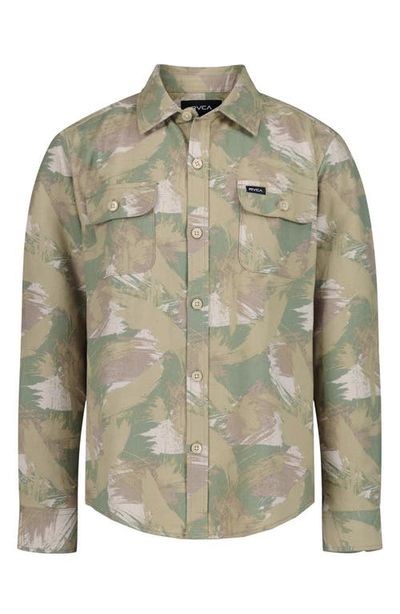 RVCA RVCA Kids' Camo Flannel Button-Up Shirt